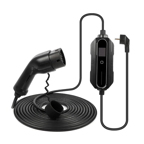 Sähköauton latauslaite - pituus 10 metriä - Type2 latausasema - 1-vaihe 3,7 kW suko 1x16A – Kannettava Type-2 laturi