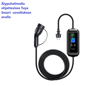 Sähköauton latauslaite - wifi-yhteys älypuhelin-sovelluksella - pituus 10 metriä - Type2 latausasema - 1-vaihe 3,6 kW suko 1x16A – Kannettava Type-2 laturi ajastimella - ilmainen toimitus