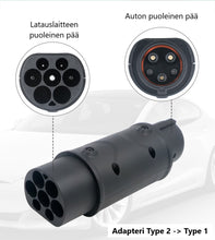 Lataa kuva gallerianäkymään, Sähköauton adapteri type 2 - type 1
