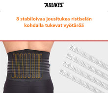 Lataa kuva gallerianäkymään, Tehokas selkätuki – selän tukivyö. Helposti säädettävä.