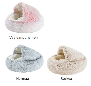 Kissan luolapeti, kissanpeti, kissan peti, kissan pesäpeti - pörröpeti - eri kokoja ja värejä